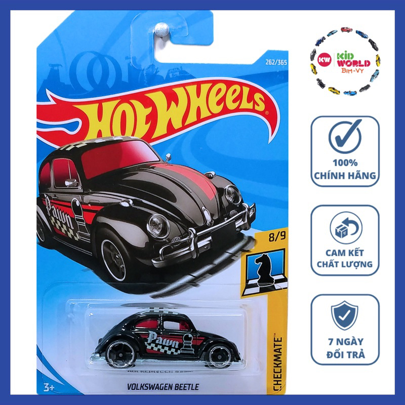 Xe mô hình Hot Wheels basic Volkswagen Beetle FJX62.
