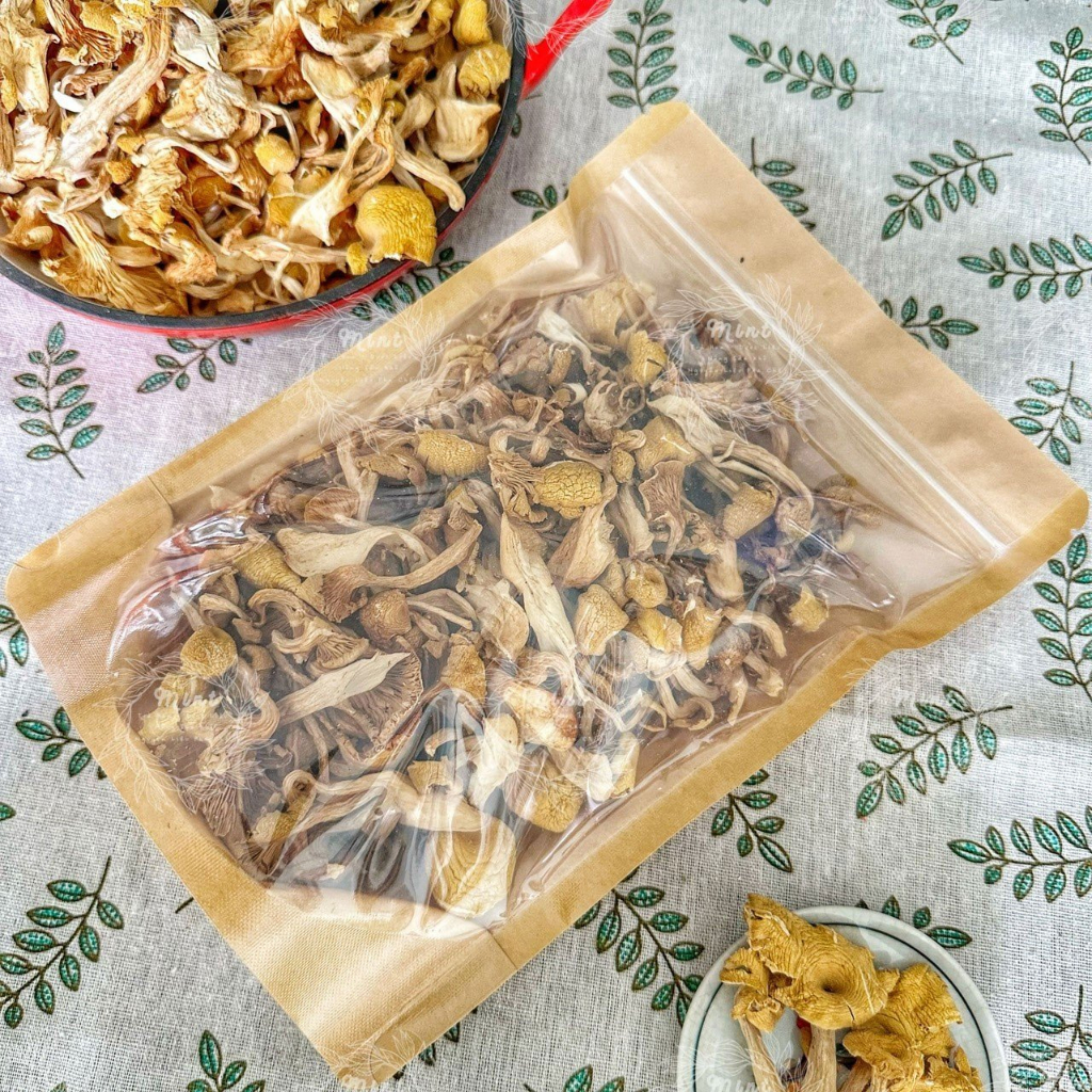 Nấm Mỡ Gà Sấy Khô  - Túi 100gr