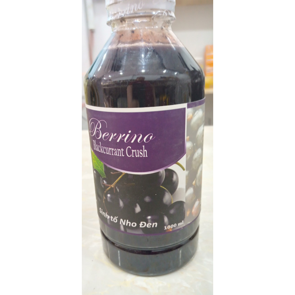 SINH TỐ BERRINO NHO ĐEN 1L - BERRINO BLACKBERRY SMOOTHIE BASE