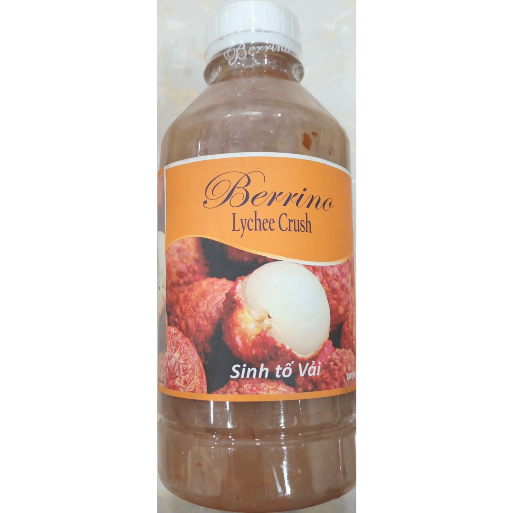 SINH TỐ BERRINO VẢI 1L - BERRINO LYCHEE SMOOTHIE BASE