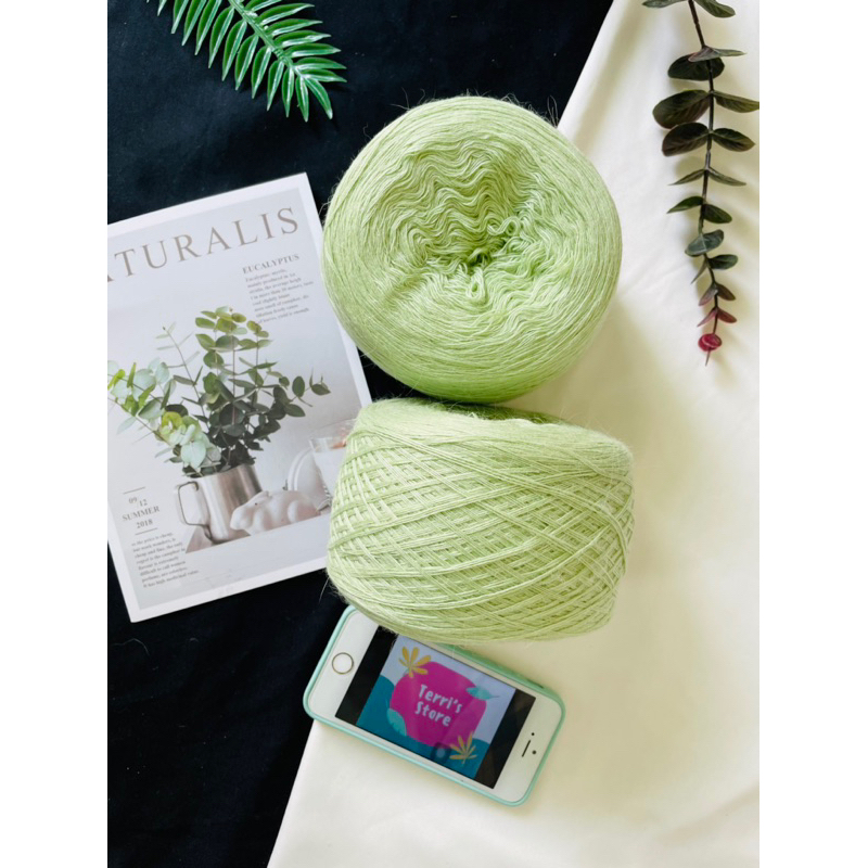 Yarn - Len lông thỏ  - Sợi đã chập 3 - Đan móc đồ ấm thu đông