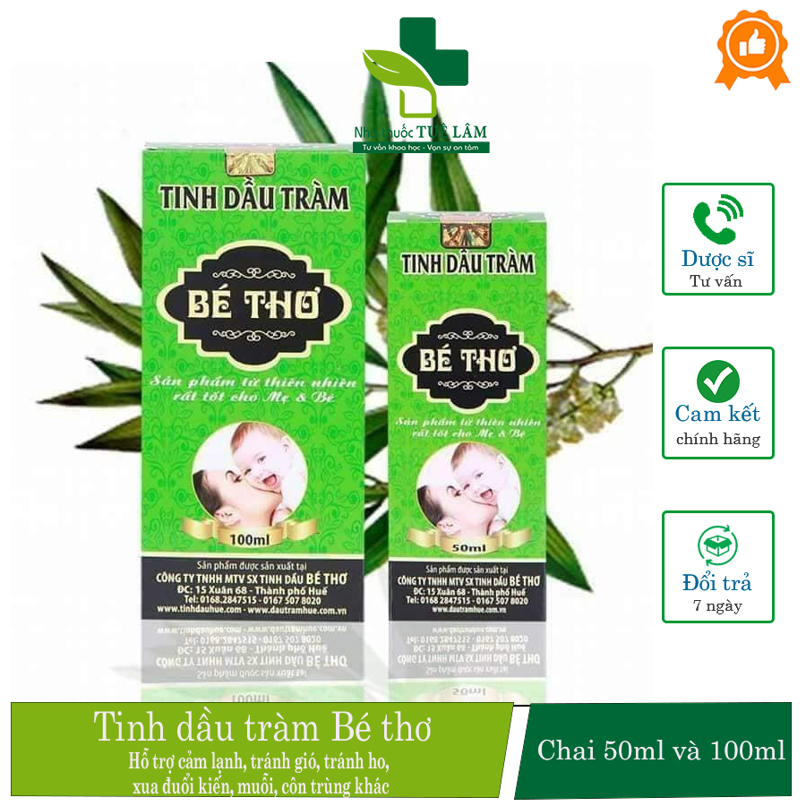 Dầu tràm bé thơ chai 50ml và 100ml