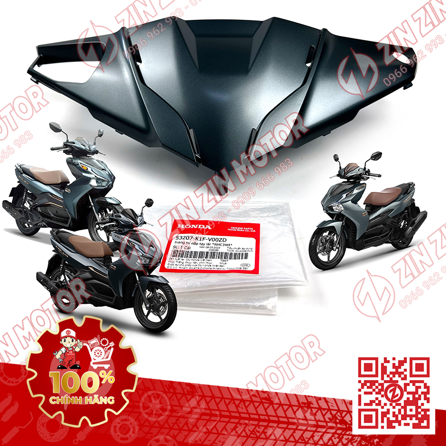 Ốp Đầu, Trang Trí Nắp Tay Lái AB 2020 2021 2022 2023+, AirBlade 160, Air Balde 150 / 125 Đủ Màu Chính Hãng Honda - ZZM