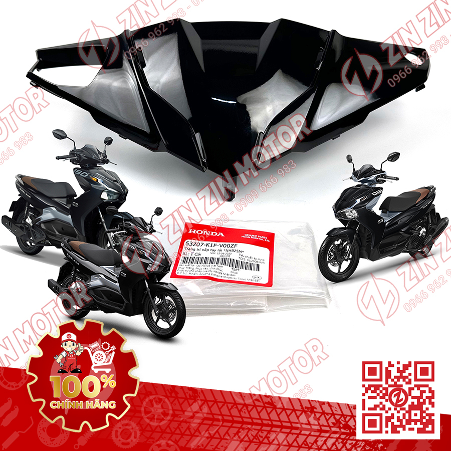 Ốp Đầu, Trang Trí Nắp Tay Lái AB 2020 2021 2022 2023+, AirBlade 160, Air Balde 150 / 125 Đủ Màu Chính Hãng Honda - ZZM