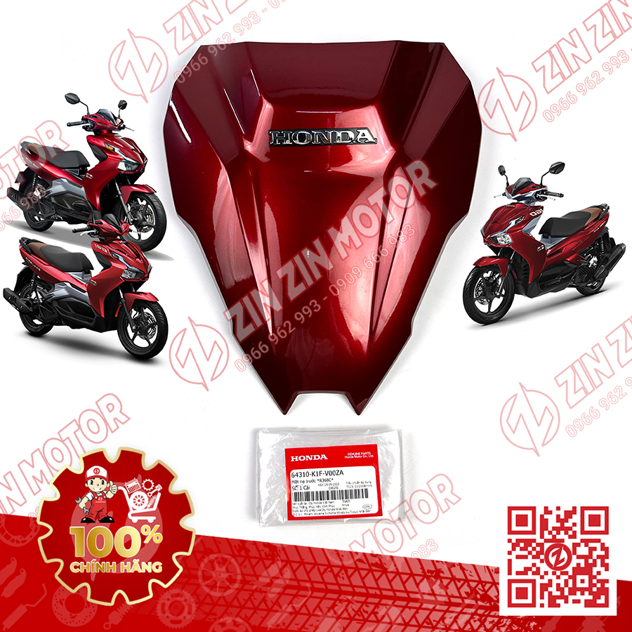 Mặt Nạ Trước Nhỏ AB 125 2020 - 2023+, AirBlade 150 2020 2021, Air Blade 160 2022 2023+ Đủ Màu Chính Hãng Honda - ZZM