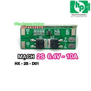Mạch lifepo4 3.2v 2s 10a hx-2s-d01