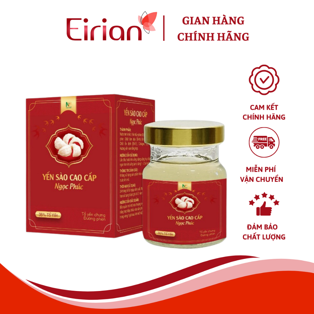 Yến chưng đường phèn yến sào cao cấp Ngọc Phúc 35% - 1 lọ x 70ml