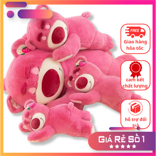 Gấu bông gấu dâu nằm gấu bông dễ thương cute cao cấp gấu bông losto gấu bông thú nhồi bông cho bé gái