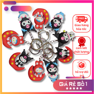 Móc khóa móc treo túi cặp sách hình con vật siêu cute đáng yêu