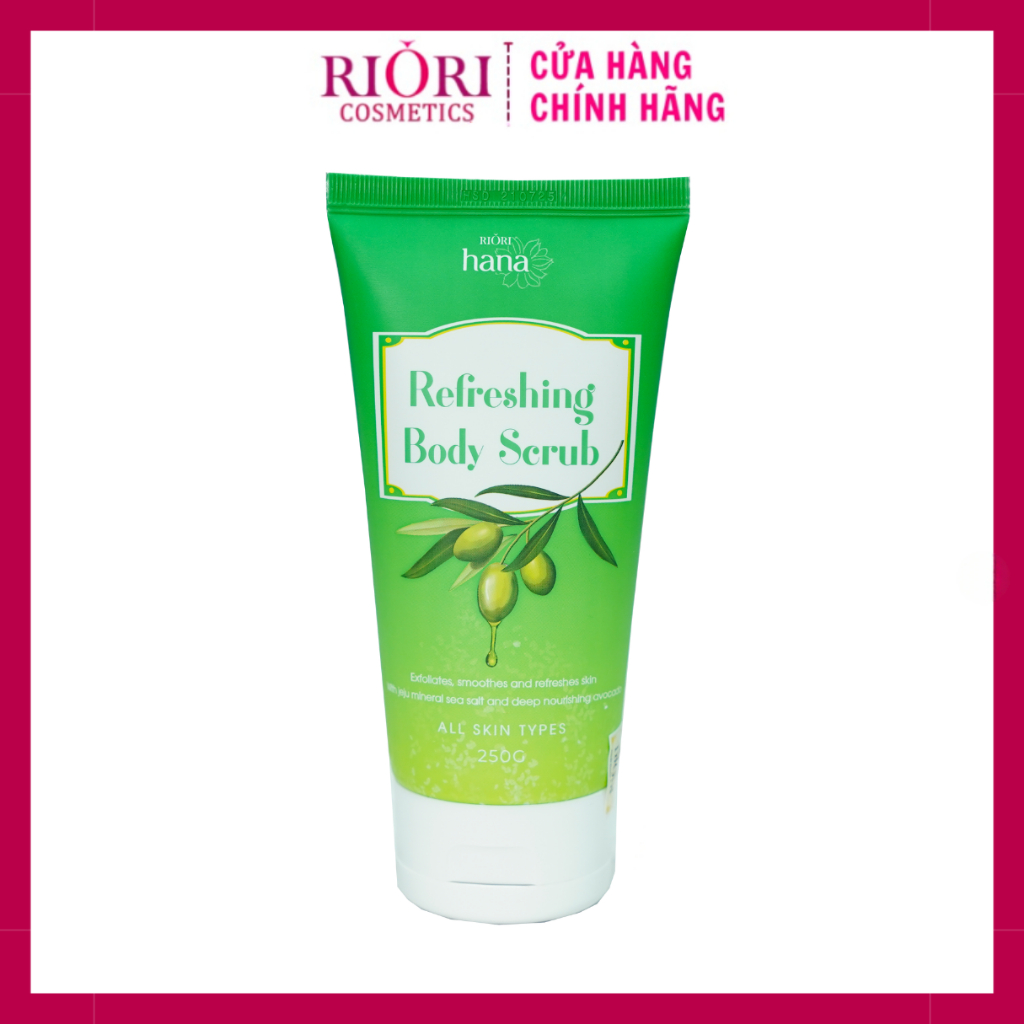 Muối Tẩy Tế Bào Chết Body Chiết Xuất Thiên Nhiên RIORI HANA - REFRESHING BODY SCRUB 250g (Mẫu Mới)