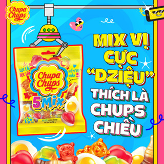 Lốc 16 gói Kẹo dẻo Chupa Chups hương trái cây và Kẹo dẻo Alpenliebe Jelly đủ vị 24g