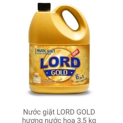Nước giặt Lord Gold hương nước hoa 3,5kg