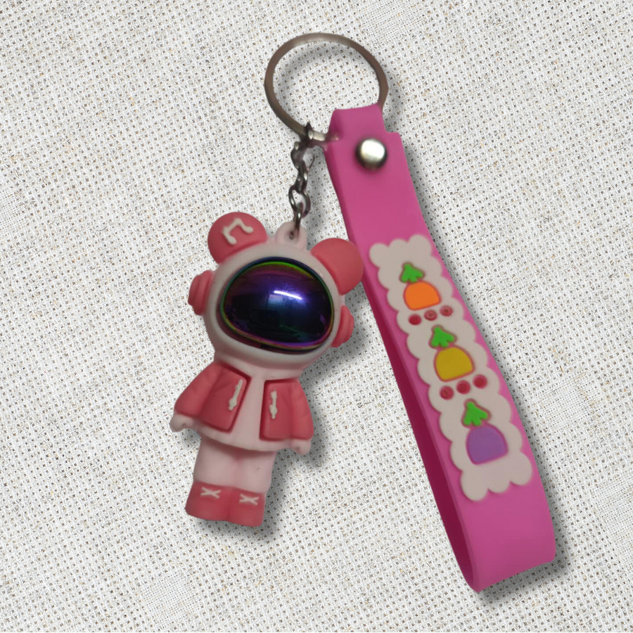 Móc khóa phi hành gia chất liệu silcon siêu đẹp cao cấp móc dành cho balo cắp sách chìa khóa xe sang xịn