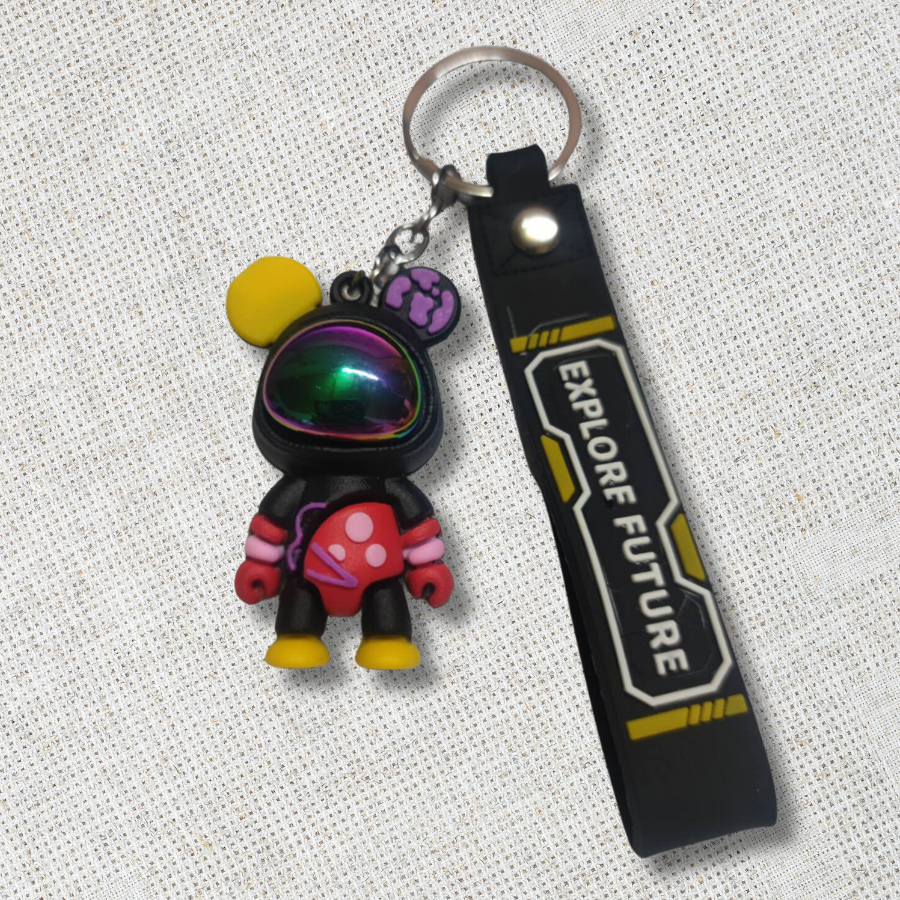 Móc khóa phi hành gia chất liệu silcon siêu đẹp cao cấp móc dành cho balo cắp sách chìa khóa xe sang xịn