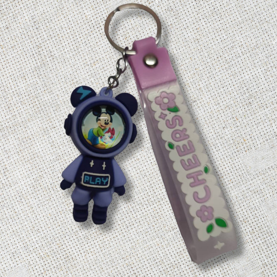 Móc khóa phi hành gia chất liệu silcon siêu đẹp cao cấp móc dành cho balo cắp sách chìa khóa xe sang xịn