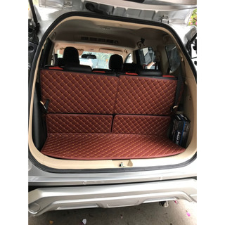 Thảm lót cốp kèm ốp lưng ghế hàng 3 cho xe Mitsubishi Xpander, Mitsubishi Outlander, Hyundai Santafe
