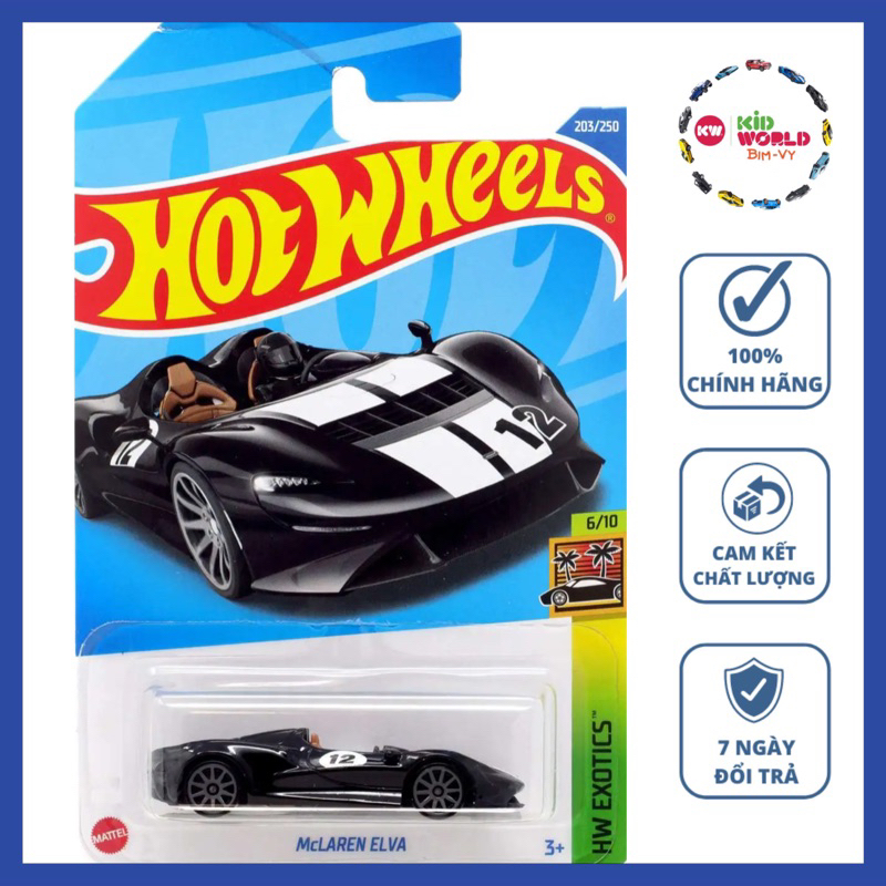 Xe mô hình Hot Wheels basic McLaren Elva HCT09.