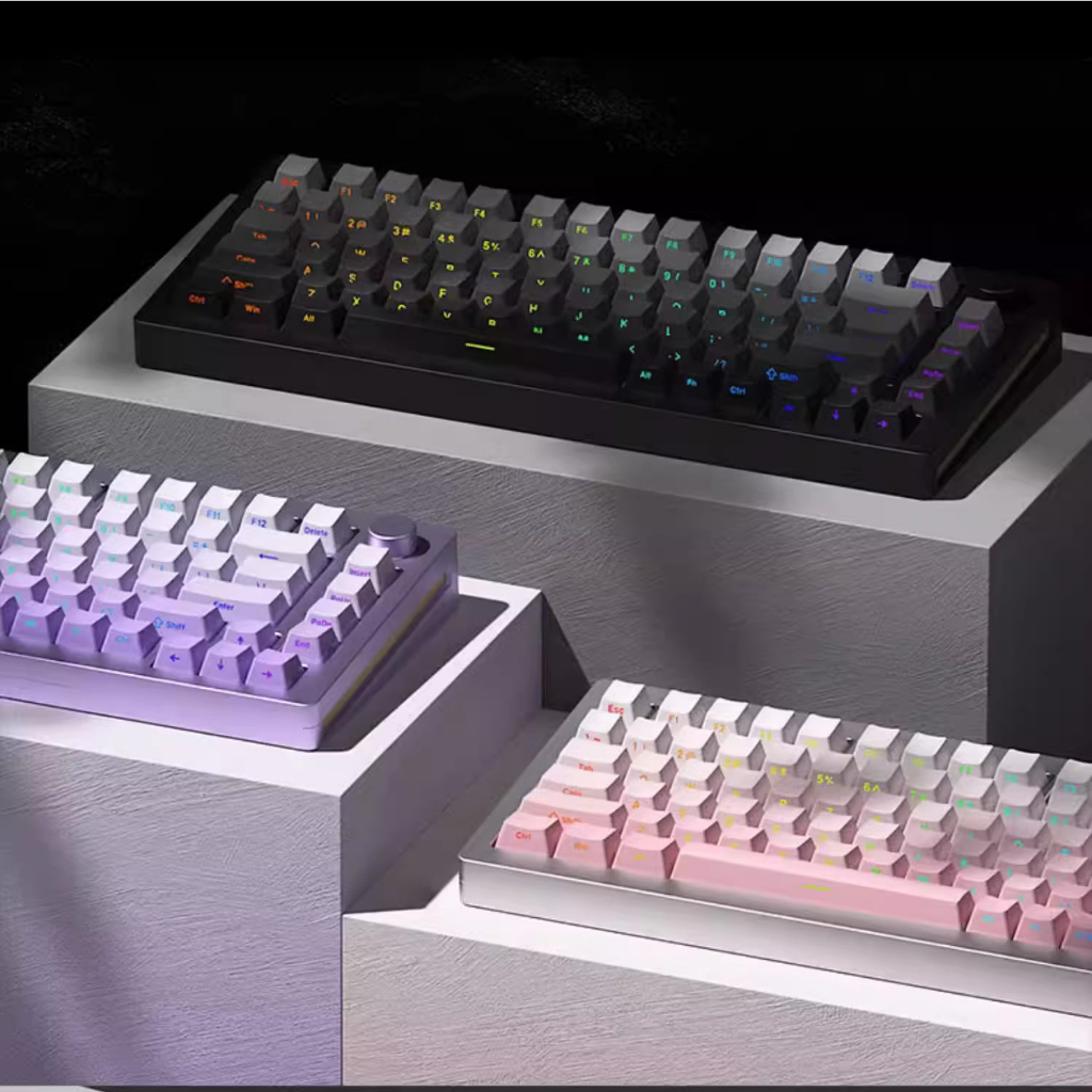 Bàn phím cơ Monsgeek M1W| M1 3mode | Case nhôm CNC | Led RGB | Không dây 3 Modes| Mạch xuôi | Hotswap | Gasket Mount