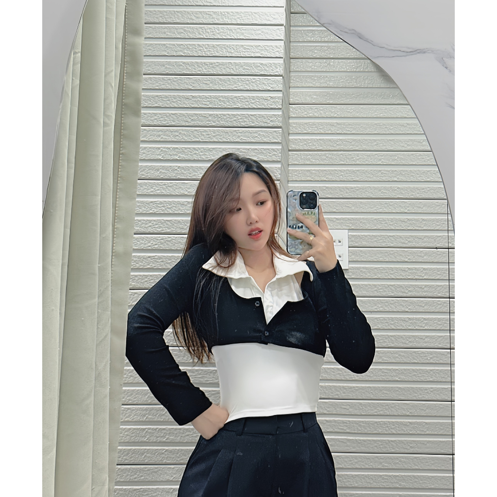 B225 - ÁO BALO KÈM KHOÁC ĐEN CROTOP