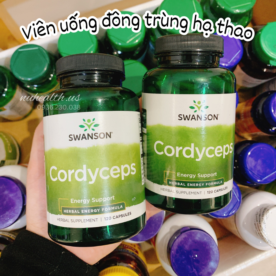 Viên Uống Đông Trùng Hạ Thảo Bồi Bổ Cơ Thể Swason Cordycepts 120 Viên Của Mỹ