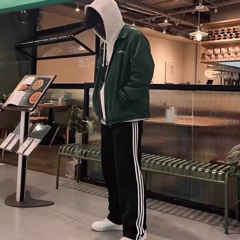 40-105kg Quần 3 sọc Suông Nam Nữ Bigsize phong cách thể thao