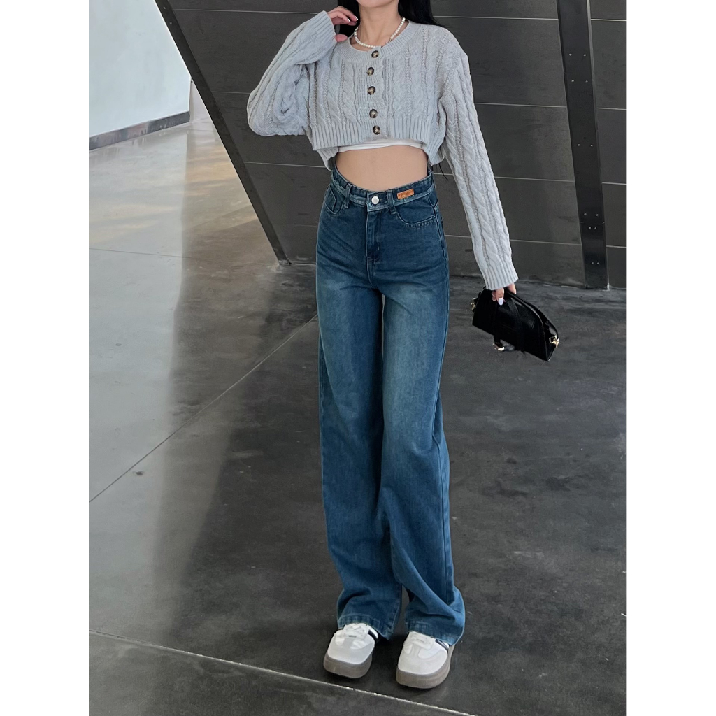 Quần jean nữ ống rộng màu màu xanh mài - 247store.vn - Quanjeanongrong9323_P8K2