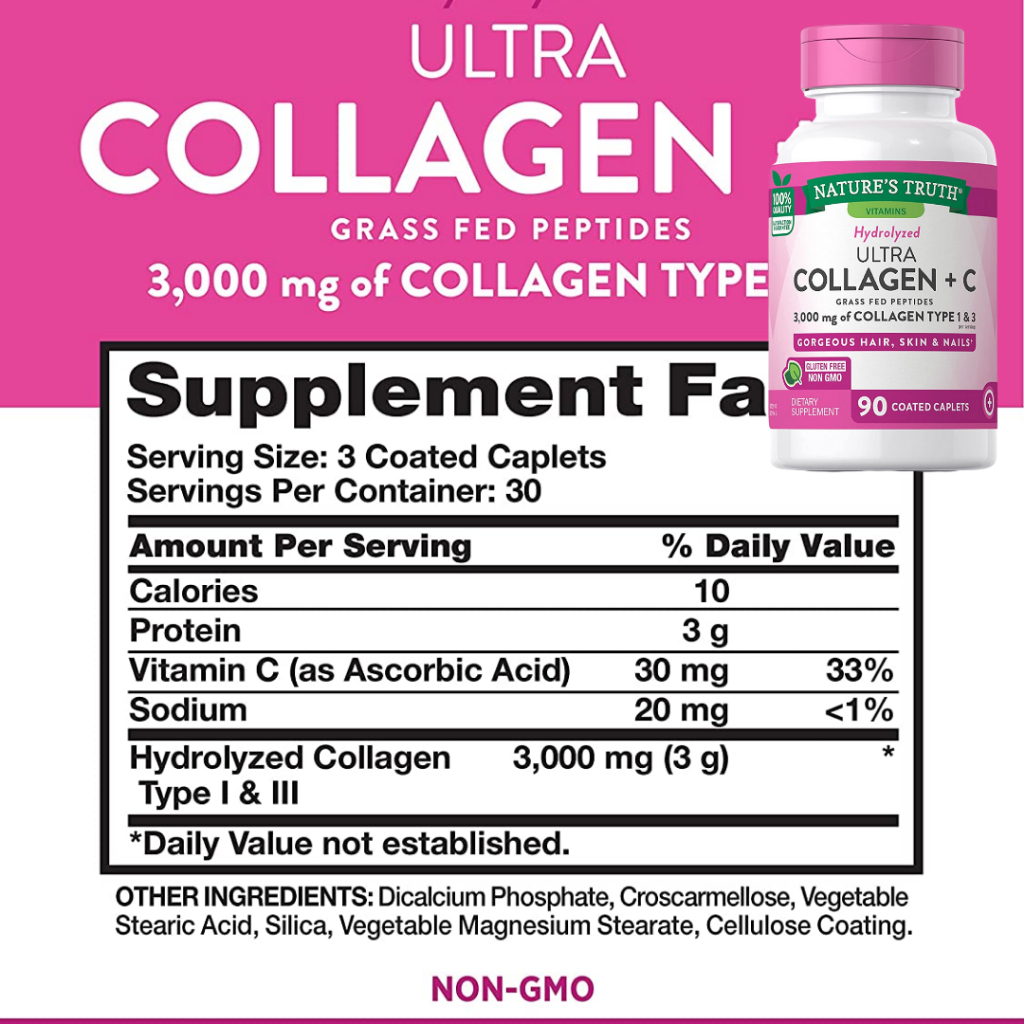 Viên uống đẹp da collagen thủy phân, collagen bột, collagen nước giúp trắng da, mờ nám Hydrolyzed Collagen