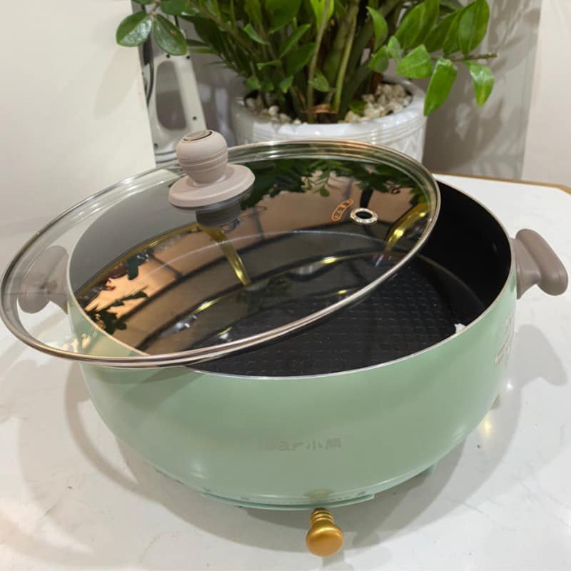 Nồi Lẩu Nướng Đa Năng Cao Cấp 5L Bear DHG-B50C1 Chống Dính - Hàng Chính Hãng Bảo Hành 12 Tháng