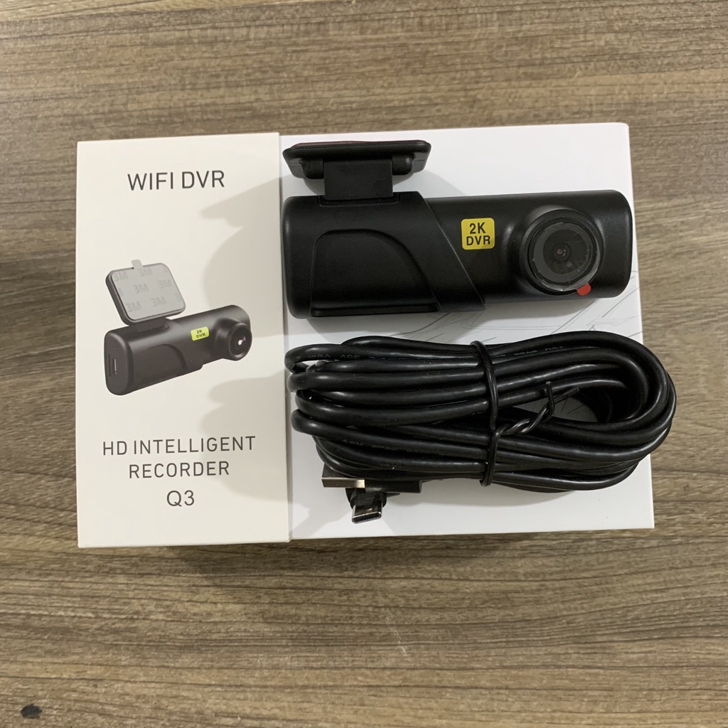 Camera hành trình ô tô Q3 dùng app viidure Phân giải 2k - 2560x1440, Kết nối điện thoại qua wifi quay cực nét góc rộng | BigBuy360 - bigbuy360.vn