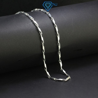 Dây chuyền nam bạc dây mưa sợi vừa trơn viền cá tính DCK0098 - Trang Sức TNJ