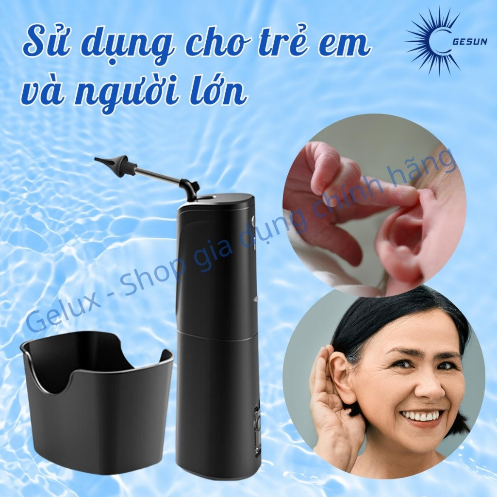 Máy rửa tai gesun đức dụng cụ lấy ráy tai thông minh vệ sinh tai cho bé bộ - ảnh sản phẩm 8