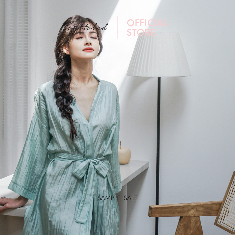 [SAMPLE SALE] Áo choàng ngủ 100% Lụa Tơ Tằm Goûttobed (nhiều màu)