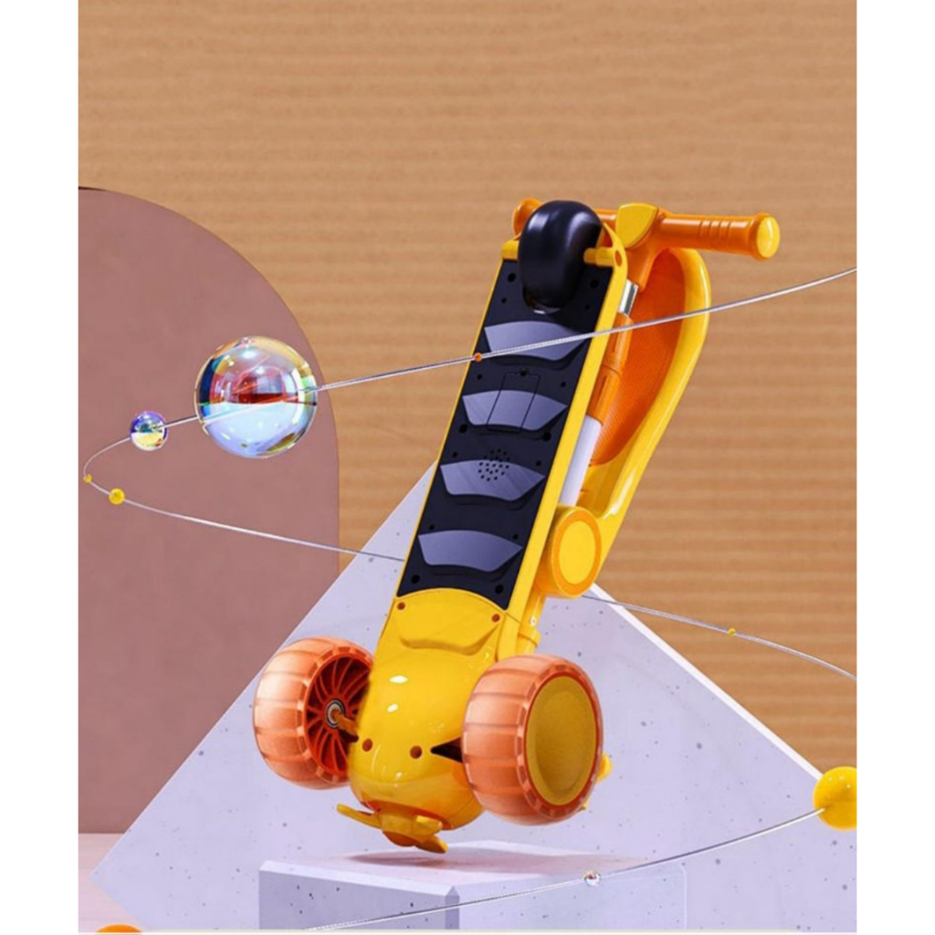 Xe trượt ngồi máy bay Scooter đa năng 616 có đèn, nhạc