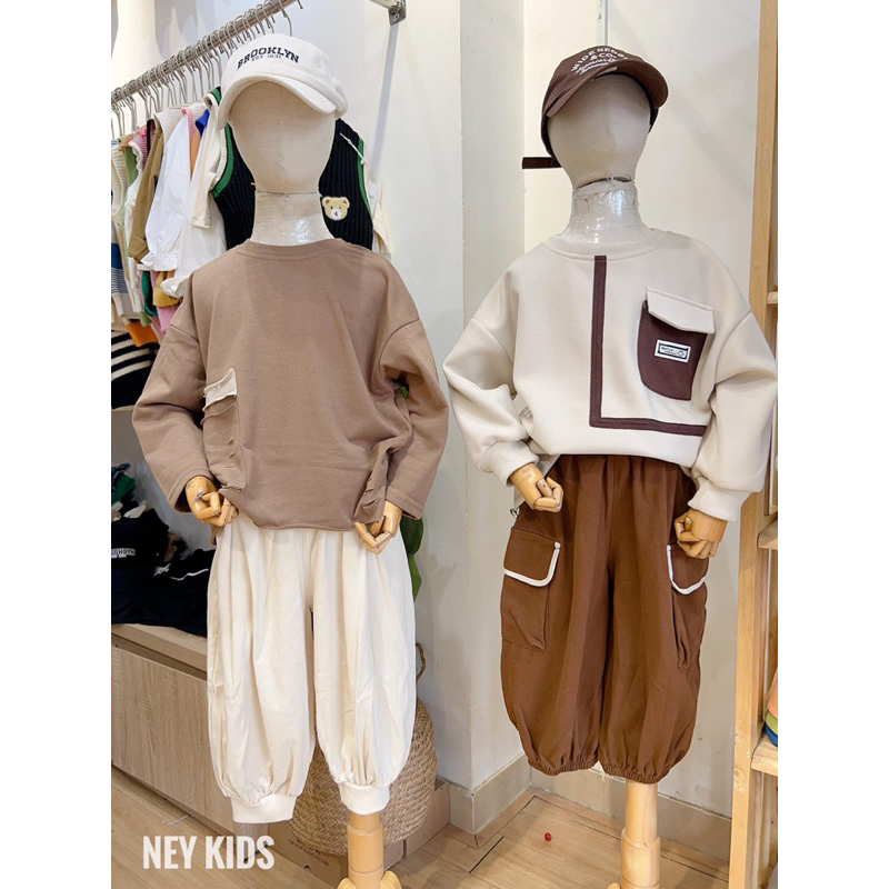 Set áo Hàn + quần jogger xịn xò từ 16-35kg