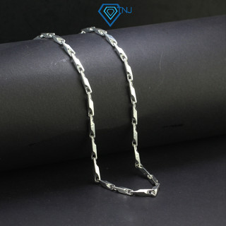 Dây chuyền nam bạc dây mưa sợi to trơn viền cá tính DCK0099 - Trang Sức TNJ
