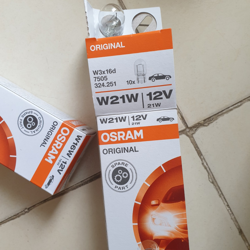 Bóng Đèn Xi Nhan OSRAM W21W 12V chân ghim lớn 1 tim