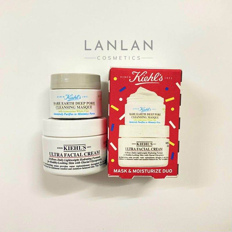 Set 2 Món KIEHL'S Mask Đất Sét & Kem Dưỡng Ẩm Moisturize Duo Sephora