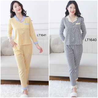 Đồ bộ mặc nhà nữ, Đồ bộ pizama tay dài, bô lụa Pyjama mặc nhà, mặc sau sinh