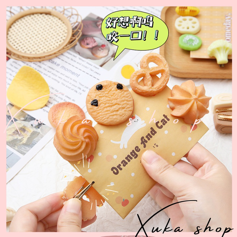 Kẹp tóc bánh Quy Ngộ nghĩnh, dễ thương, kẹp tóc siêu cute cho nữ