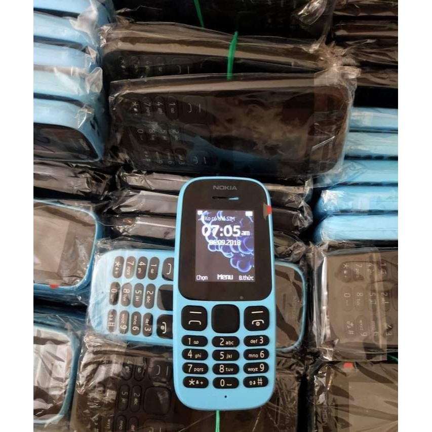 Điện Thoại Nghe Gọi  Nokia 105 (Bản 2017, 2019) 1 Sim và 2 Sim Loa To Sóng Khỏe