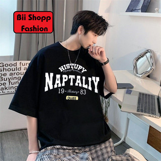 Áo phông in Nap oversize Đen Trắng 100% Cotton, Áo thun form rộng nam nữ 100% Cotton Local Brand Bii Shop.