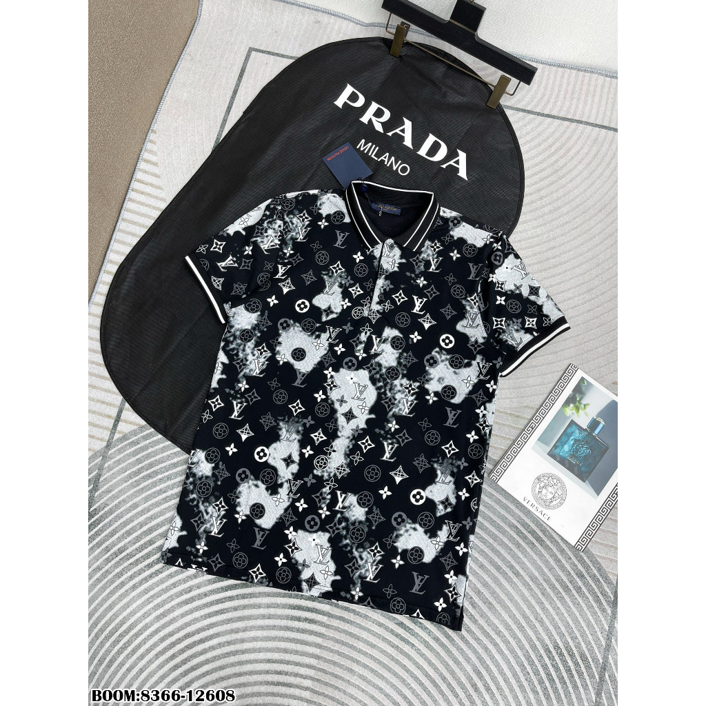 🔥Hot🔥Áo polo LV họa tiết thiết kế hot trend Nam nữ New 2023