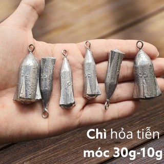 Chì hỏa tiễn có móc cánh định tâm 30g-200g