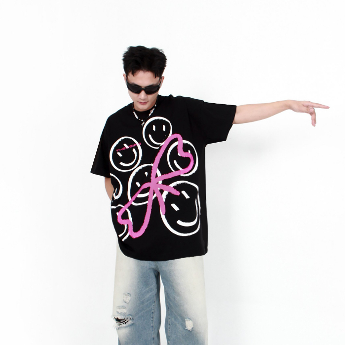 LOCAL BRAND Áo thun The Weird Phong Cách Unisex Form Rộng ATK784