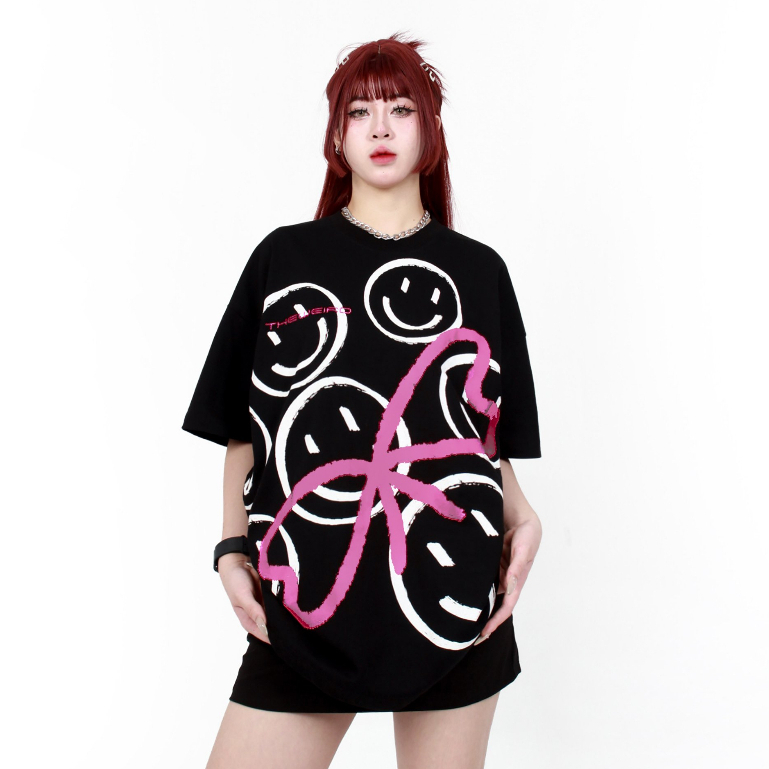LOCAL BRAND Áo thun The Weird Phong Cách Unisex Form Rộng ATK784