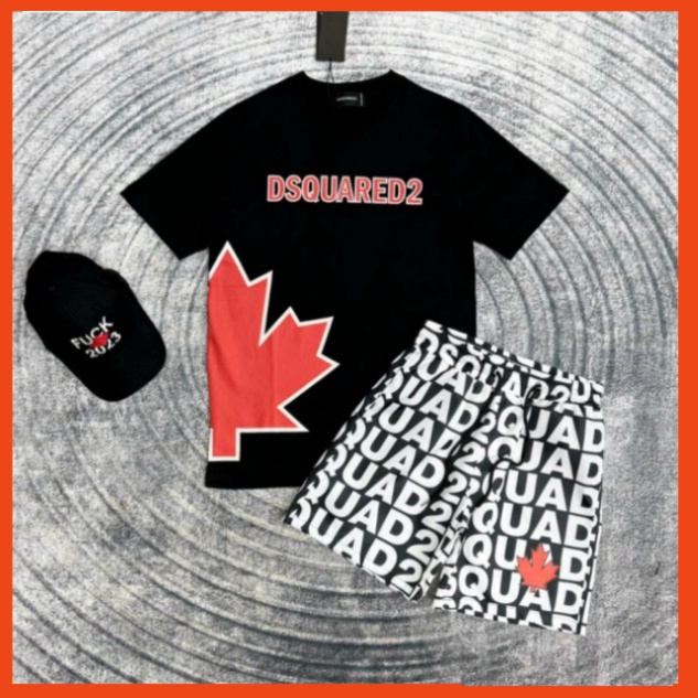 Áo DSQ2 lá phong đỏ Cao Cấp - Áo Nam Mùa Hè Cao Cấp Form Dáng Rộng Hot Trend