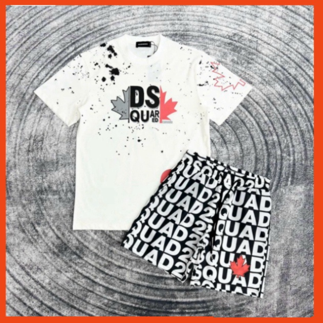 Áo DSQ2 lá phong đỏ Cao Cấp - Áo Nam Mùa Hè Cao Cấp Form Dáng Rộng Hot Trend
