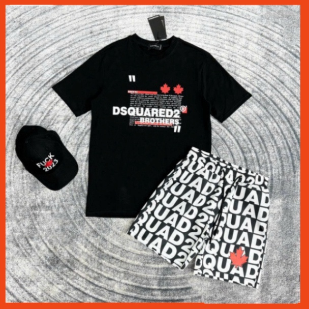 Áo DSQ2 lá phong đỏ Cao Cấp - Áo Nam Mùa Hè Cao Cấp Form Dáng Rộng Hot Trend