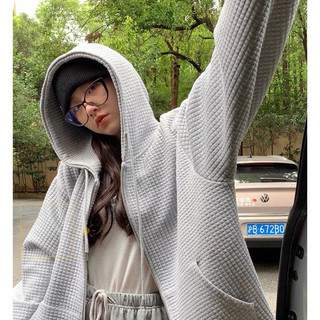 Áo khoác hoddie xốp ô form to