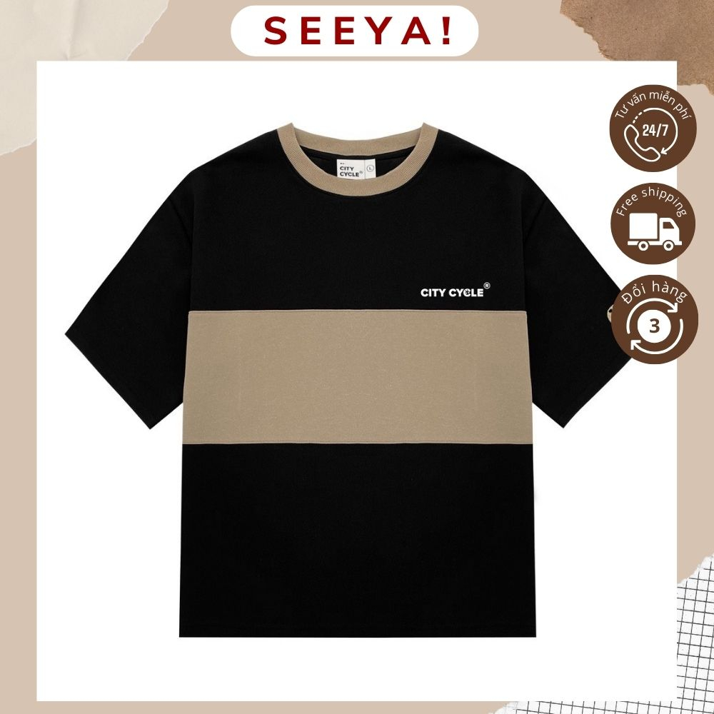 Áo phông, áo thun tay lỡ BLOKECORE - City Cycle chất cotton freesize unisex